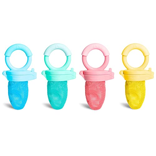 Image of Munchkin Fresh Food Feeder, 4 Pack Blue/Green/Coral/Yellow