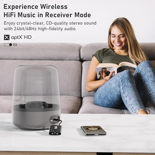 Lavales Bluetooth 5.3 Adapter For Airplane To 2 Wireless Headphones thumb #3