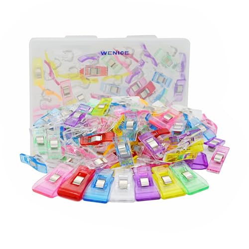 Sewing Clips for Fabric and Quilting,WENICE 90pcs Embroidery Clips of
