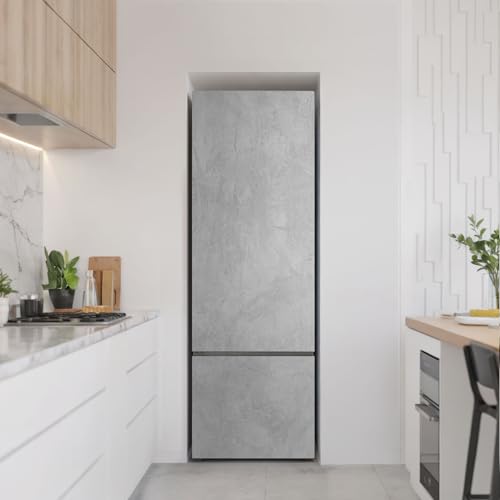 Pegatinas de nevera impermeables 60x180 cm antiarañazos efecto hormigón 3