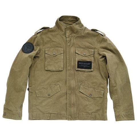 Amazon.co.jp: ヒューストン M-65コットンジャケット KHAKI Mサイズ