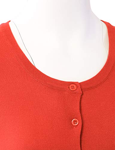 Image of Allsense Women's Long-Sleeve Crewneck Cardigan | Classic Button Down Sweater, Soft Fine Knit, Lightweight