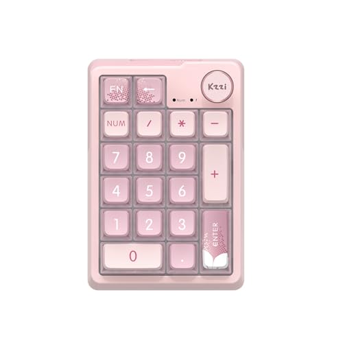 KZZI Mechanical Number Pad,Bluetooth5.0/2.4G/Type-C Wireless Numeric Keypad,RGB HotSwap Numpad with...