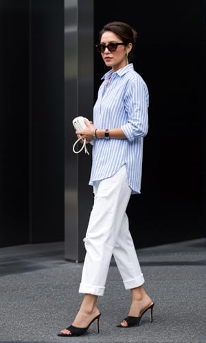 TNYNFBEB Womens Stiletto High Heel Pointed Open Toe Sandals Mules Shoes Slingback Slip-on Prom Party Dress Summer 3.9 Inches Heels2