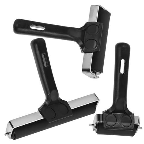 LALAFINA Printmaking Roller 3 Pack Crafting Rollers Handheld Ink Stamping Tool Art Supplies