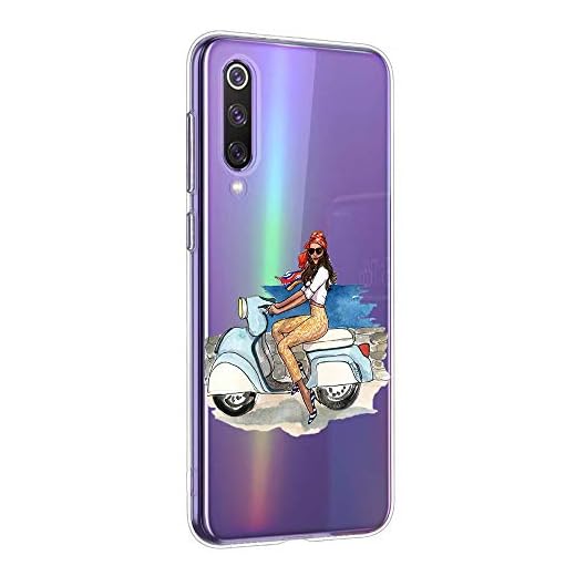 Oihxse Funda Compatible con Samsung Galaxy S10E, Carcasa Transparente TPU Silicona Gel Ultra Fina Suave Protección Flexible Lindo Dibujos Anti-rasguños Caso Cubierta (A7)