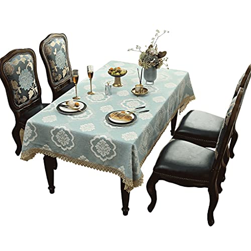 Nappe rectangulaire anti rayure pour table basse en dentelle