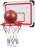 daxiongdi Canasta de Baloncesto para niños 50 cm en Forma de Guardia Tarjeta para Colgar en la Pared + Canasta de Canasta Canasta de Tiro de Baloncesto estándar para jóvenes