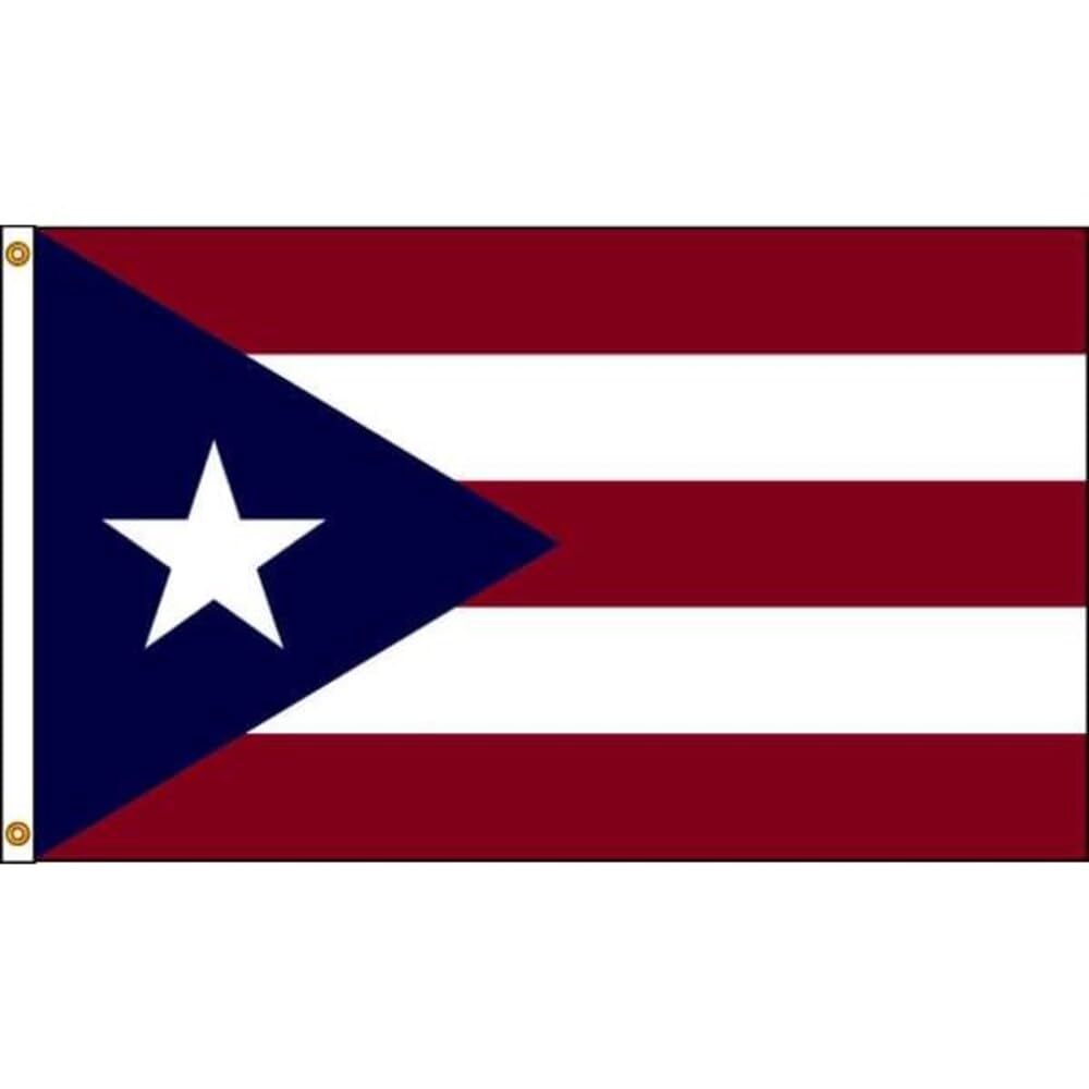 Drapeau de Porto Rico 3x5 pieds Annin Flagmakers pour mât extérieur