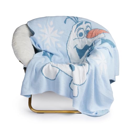 Image of Jay Franco Kids Feather Knit Blanket - 50 inch x 60 inch Inch Soft & Cozy Plush Throw for Bedroom & Couch Decor, Official Licensed Product, Blue - Frozen