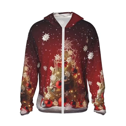 Veste à capuche UPF 50+ avec fermeture éclair intégrale et poches pour l'extérieur