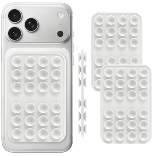 TopMade Double Sided Suction Phone Case Adhesive Mount 2 Pack, White