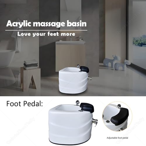 Spa portátil para pies con masaje vibratorio acrílico miniatura 3