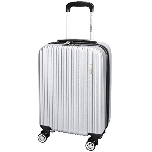 Preisvergleich Produktbild DONPEREGRINO 55cm Hartschale Koffer Handgepäck 4 Zwillingsrollen, 2.6kg Leichtgewicht Voll Gefütterter Kabinentrolley