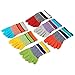 DAJGRHE 5 Pairs Bright Color Ankle Five Finger Socks Man Cotton Striped Patchwork Mesh Breathable Street Fashion No Show Socks With Toes