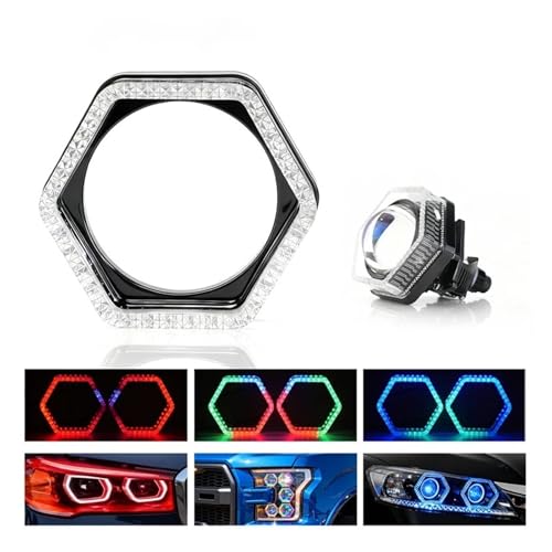 Faros Angel Eyes para coche RGB 5D que eliminan el diseño antiguo de tus luces frontales 5
