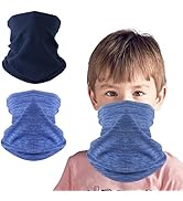HEGCOIIE 2 Stück Kinder Loop Schal Fleece Schlauchschal Halswärmer Halstuch Winddicht Ski Maske W...
