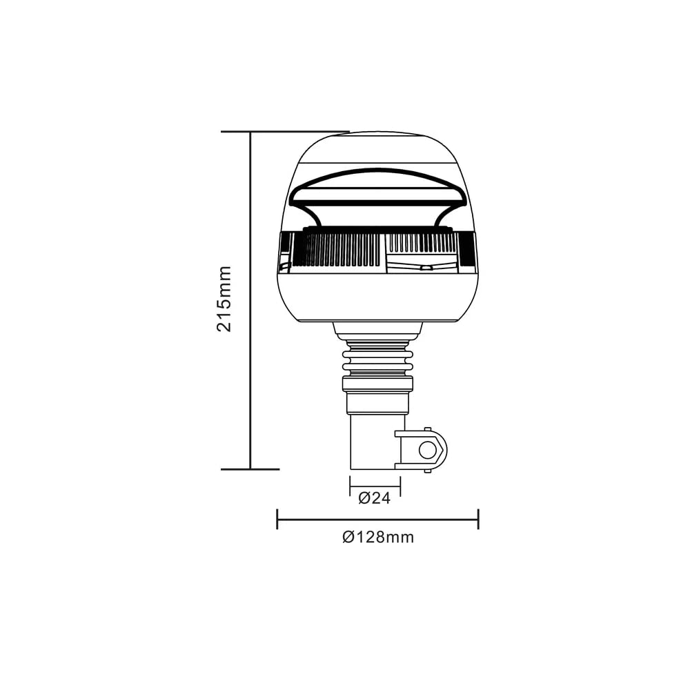 LAMPEGGIANTE LED 10-30V ATTACCO A BAIONETTA