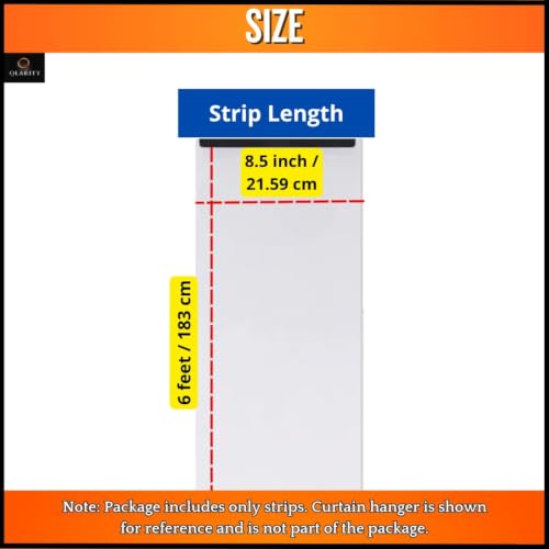 Image of Qlarity Covers 1.5mm Thick PVC Strip Curtain | Size-6ft Long, 6 Strips, 8.5 Inches Wide Vinyl Transparent Door Curtain | Ideal for Cold Storage /Office /Balcony /Home Variation (1.5mm Clear, 6ft - 3pcs)