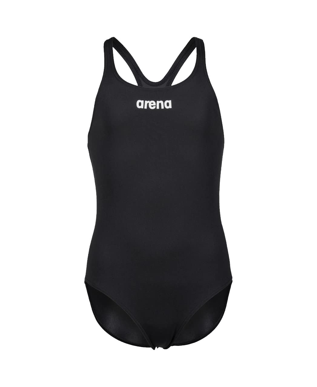 arena Solid Swim Pro Team jednoczęściowy kostium kąpielowy dla dziewcząt, szybkoschnący kostium kąpielowy, sportowy strój kąpielowy z tkaniny arena MaxLife Eco o maksymalnej odporności na chlor