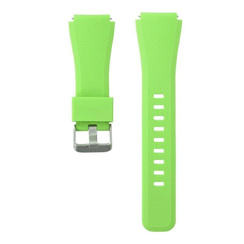 Compatible For Garmin Approach S40/Forerunner 245/F55/645 /Vivomove HR/Luxe/Style/Venu/Venu SQ/Vivoactive 3/Music/Strap Silicone Fitness Wrist Smart Watch Band (Green)