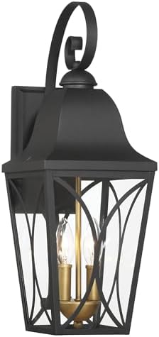 Minka Lavery 73352-757 Cardigan - 2 Light Outdoor Wall Mount-20.5 Inches Tall and 7.5 Inches Wide