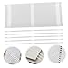 KALLORY 50pcs Practical Book Binding Tape Hot Melt Glue Strips Thermal Binding Glue for Crafts Office Supply Easy to Apply