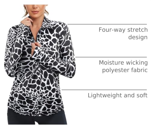 Image of Cucuchy Womens V Neck Golf Polo Shirts Moisture Wicking Sports Workout Tops