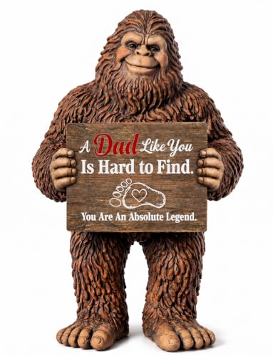 Birthday Dad Gifts Best Dad Ever Gift, Bigfoot Hand Painted Sculpture