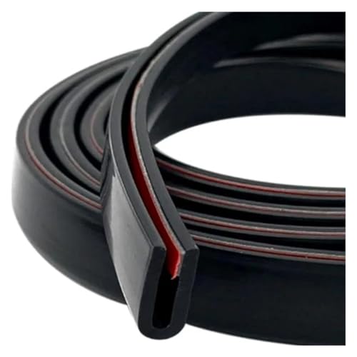 TBHIN 300cm U-Shape Car Door Edge Protector Strip Trim Rubber Guard Seal Anti Oil Seal Edge Shield Encloser Car-Styling Door Seal