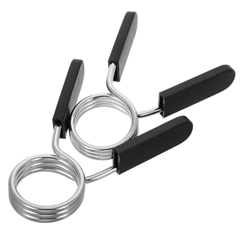 POPETPOP Barbell Clamps Tool Spring-Loaded Barbell Clamps Weight Collars for Dumbbells Strong Grip Professional Fitness Accessory