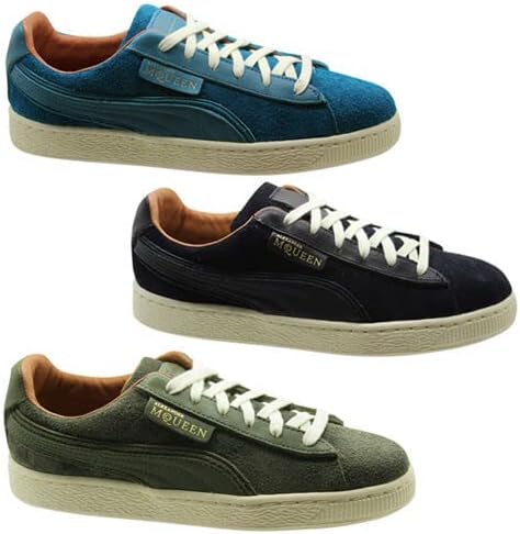 Alexander McQueen AMQ Suede Unisex Mens Womens Trainers Low Shoes 356231 Green
