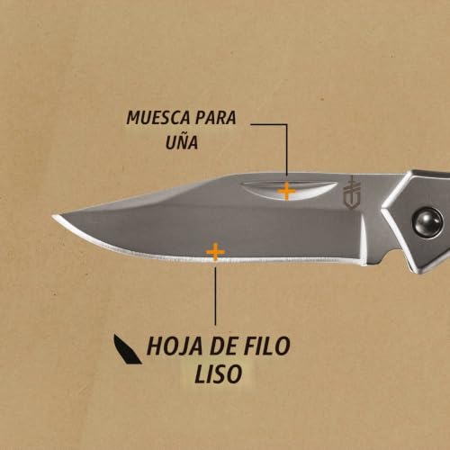 Miniatura 2 de Gerber Paraframe Mini, Navaja Unisex Adulto, Plateado, Talla Única