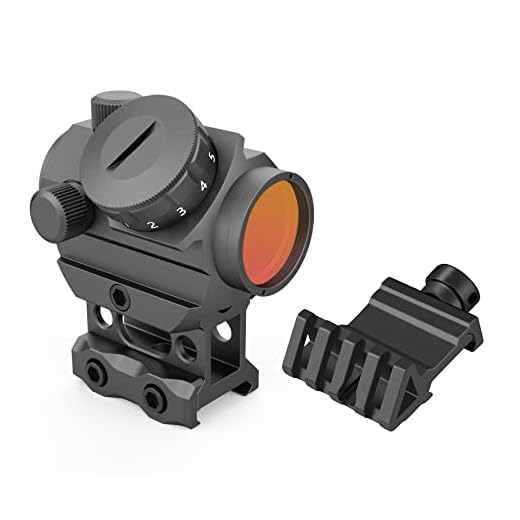 Hatsen Red dot Sight Reflex Sights Rifle Scope 3MOA with 45 Degree Offset Mount and 1 inch Riser Mount…