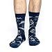Good Luck Sock Men's Shark Attack Socks, Adult, Shoe Size 7-12