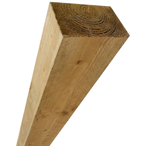 Garden Sleeper Timber Railway Sleeper Pressure Treated Softwood Landscaping Timber (Natural 100 x 150 x 1200mm)
