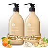 Luseta Rice Water Shampoo and conditioner Set Strengthening & Nourishing Revitalizes Shine for All Hair Types Hydrating & Frizz Control for Women and Men 16.9oz*2