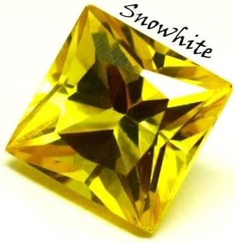 7 Ct Natural Princess Cut Yellow Sapphire Certified Loose Gemstone for Jewellery Making - 10x10x7 MM