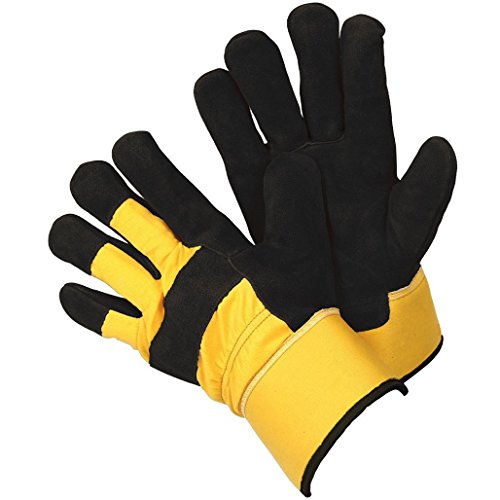 Image of Briers Thermal Rigger Gloves, Yellow/Black, Extra Large