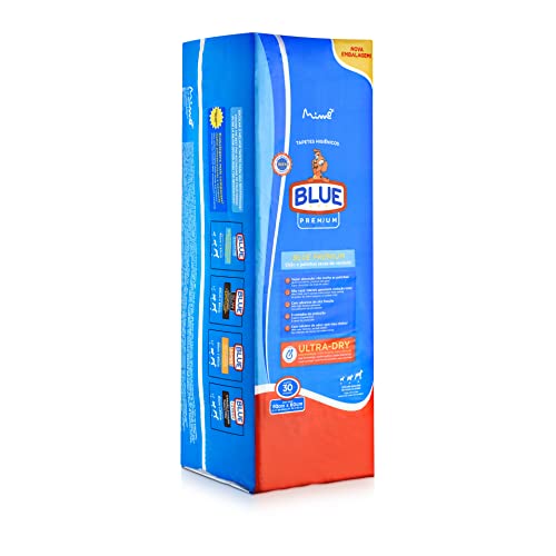 Blue Premium Tapete Higiênico Para Cães 30 Unidades - Imagem 3