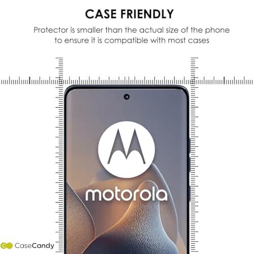 Image of AOKUMA fits CaseCandy - (2 Pack) Screen Protector Guard for Motorola Edge 60 Pro /Moto Edge 60 Fusion (6.7 inch) | Transparent Screen Guard For Moto Edge 60 Pro /Edge 60 Fusion - Fingerprint Support /S PEN Compatible /HD