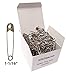 NiftyPlaza 500-Pack Small Safety Pins (1-1/16 Inch, Silver) – Rust-Resistant Pins for Clothing, Diapers, Sewing, Hijabs, Laundry & Crafting