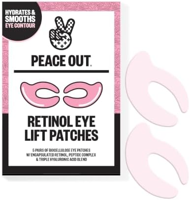 PEACE OUT Retinol Eye Lift Patches with Peptides (5 Pairs)