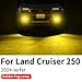 LaIIker Car High Power Fog Lamp for 2024 2025 Toyota Land Cruiser 250 1958 Prado Lc250 J250 Led Lens Front Fog Lamp Decorative Lamp Exterior Modification Accessories