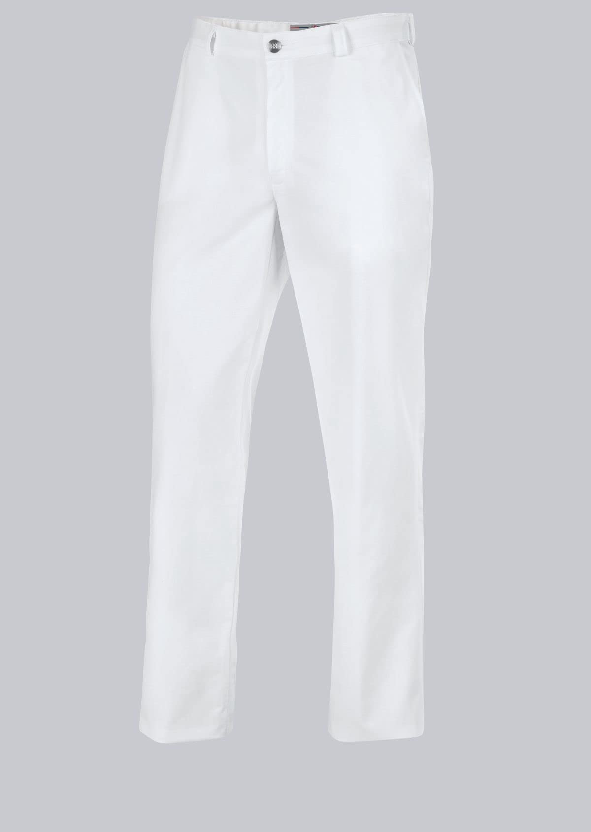 BP 1368-686-21-48n, Men's trousers, with pockets 230,00 g/m², fabric blend with stretch white, 33n