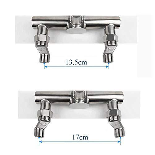 Robinet mural extensible et pliable en laiton mitigeur noir encastré pour balcon - 6