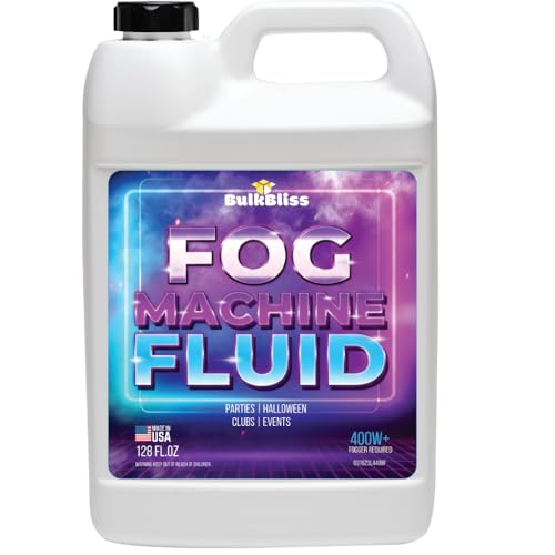 BulkBliss Fog Machine Fluid, Indoor Liquid Formula for Parties and Events, High...