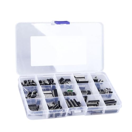 Tonysa - Tonysa 150 Stück Integrierter IC Chip, 10 Arten Integrierter Schaltkreis Chip mit SPI Kommunikation, IC Chip Sockel Adapter Set für die Elektronische Produktentwicklung