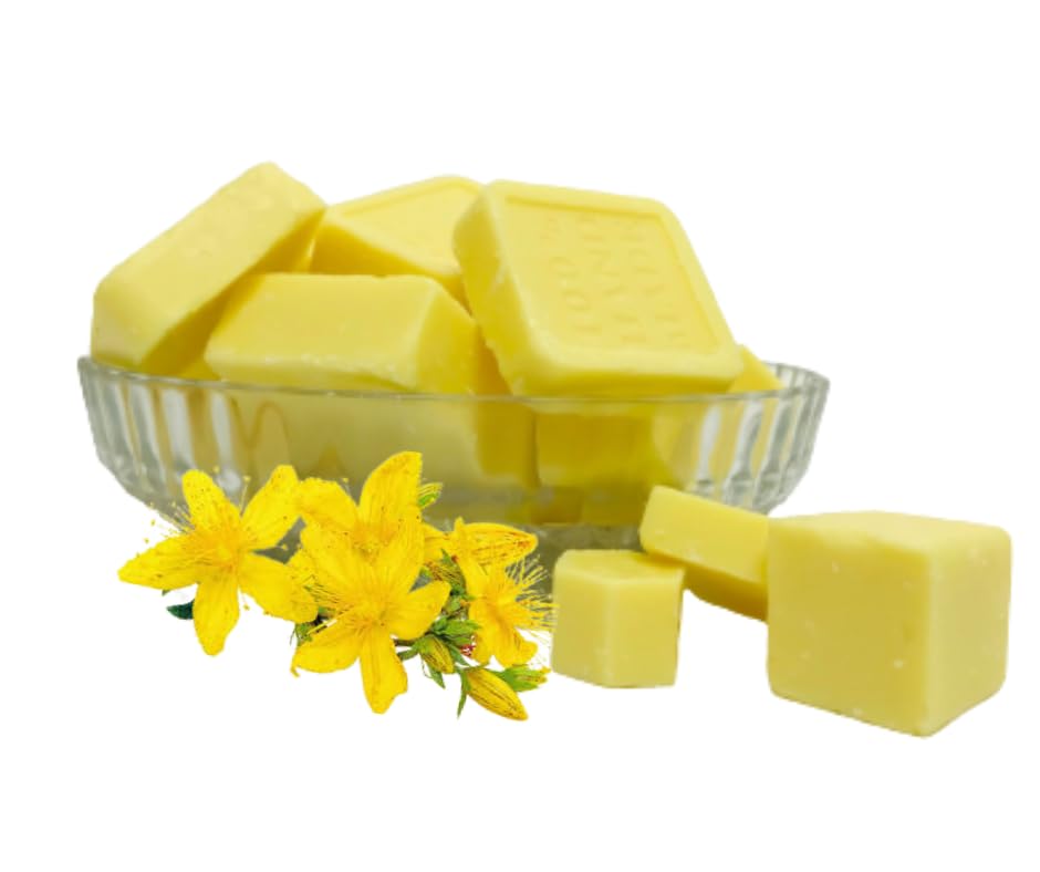 Yellow Handmade Beeswax Blocks/Bricks| Premium Cosmetic Grade Unrefined Unfiltered Unprocessed Raw Beeswax Easy Melt Bees Wax | Great for DIY Projects, Lip Balm Lotions (250 gm)