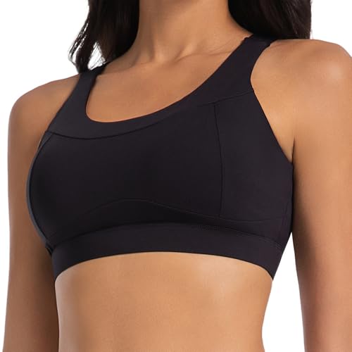 Sports Bras for Women High Impact Racerback Workout Tops Molded Cup Running Bra Sexy Backless Yoga Crop Top